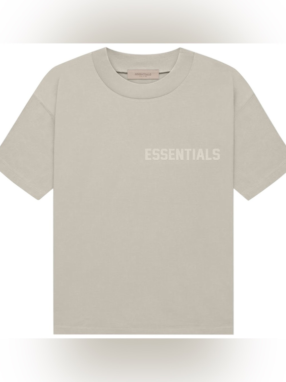 ESSENTIALS Oversized Crewneck Tee in Light Beige